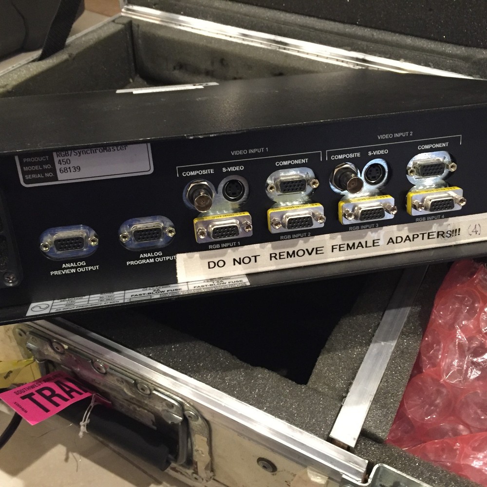 RGB Spectrum Synchronous Synchromaster 450 Production Switcher Synchro Master