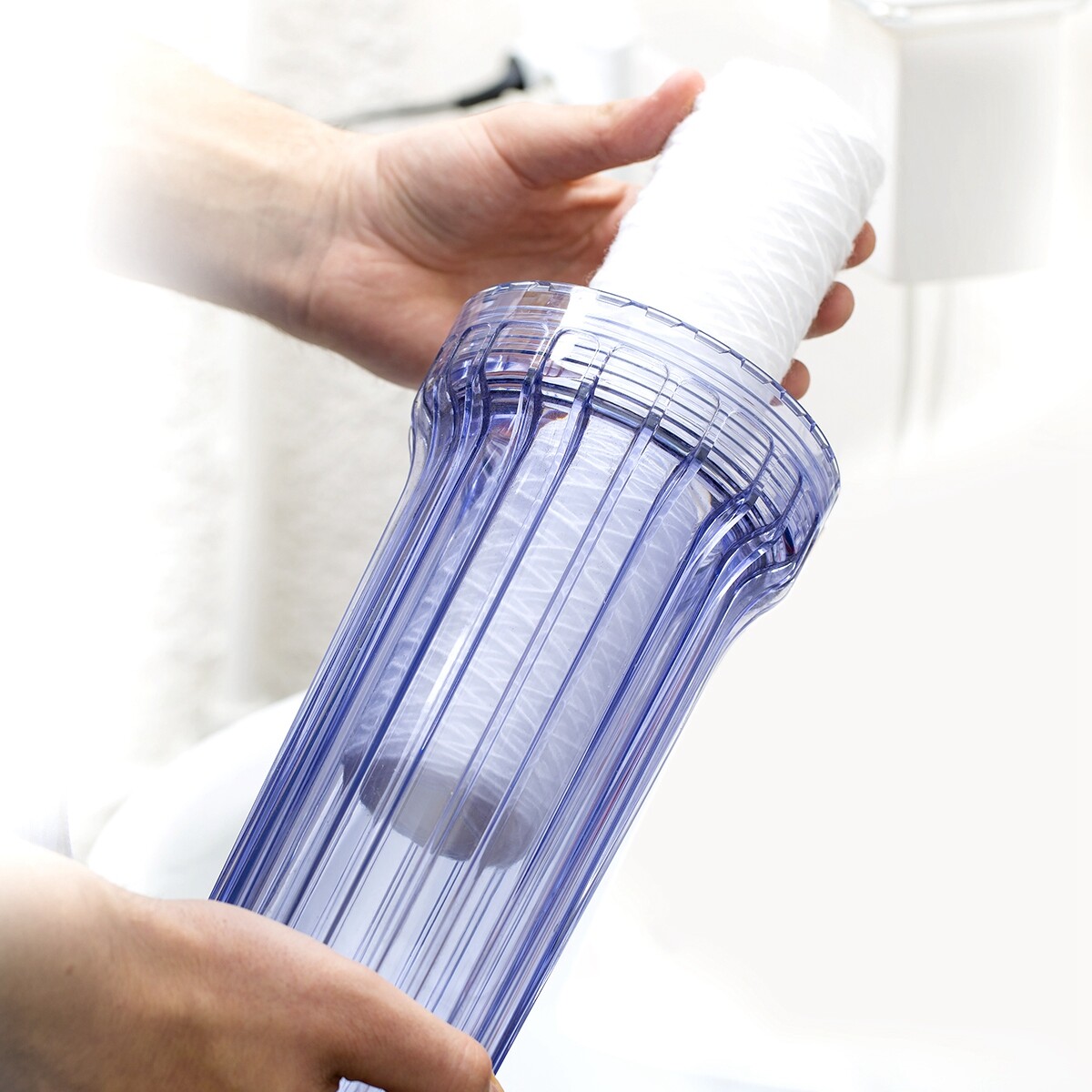 10" x 2.5" String Wound Whole House Sediment Water Filter 1/5/10/20/30/50 Micron