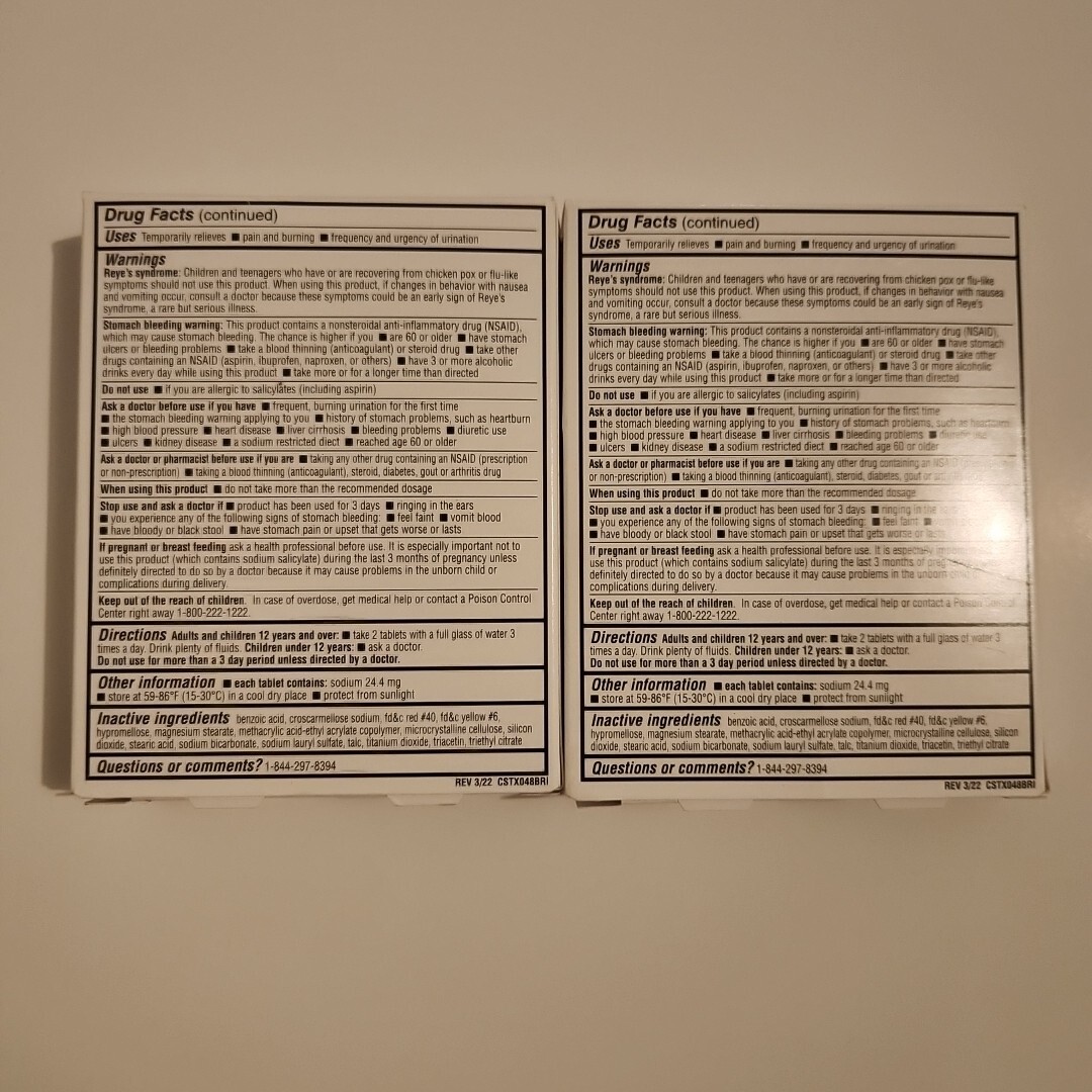 Cystex UTI Pain Relief Maximum Str Relieves Pain Urgency Urinating X2 Exp 2024+