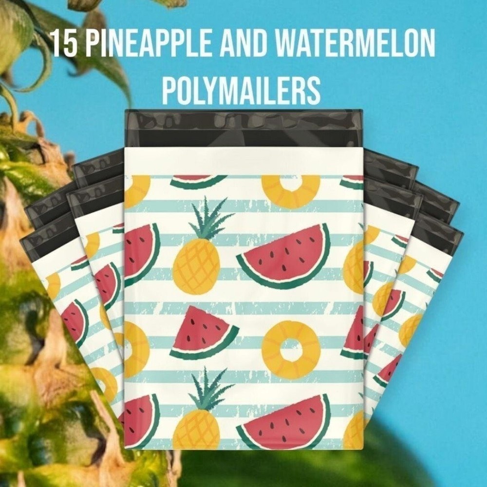 30 Snack Stripes 10x13 Poly Mailers
