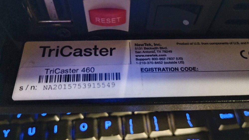 Tricaster TC460 (upgraded from 455) with CS40 Control surface