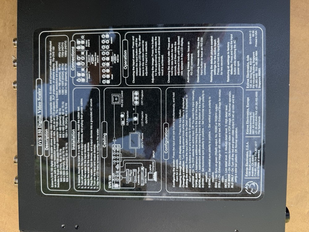 Extron Electronics Digital Video Scaler