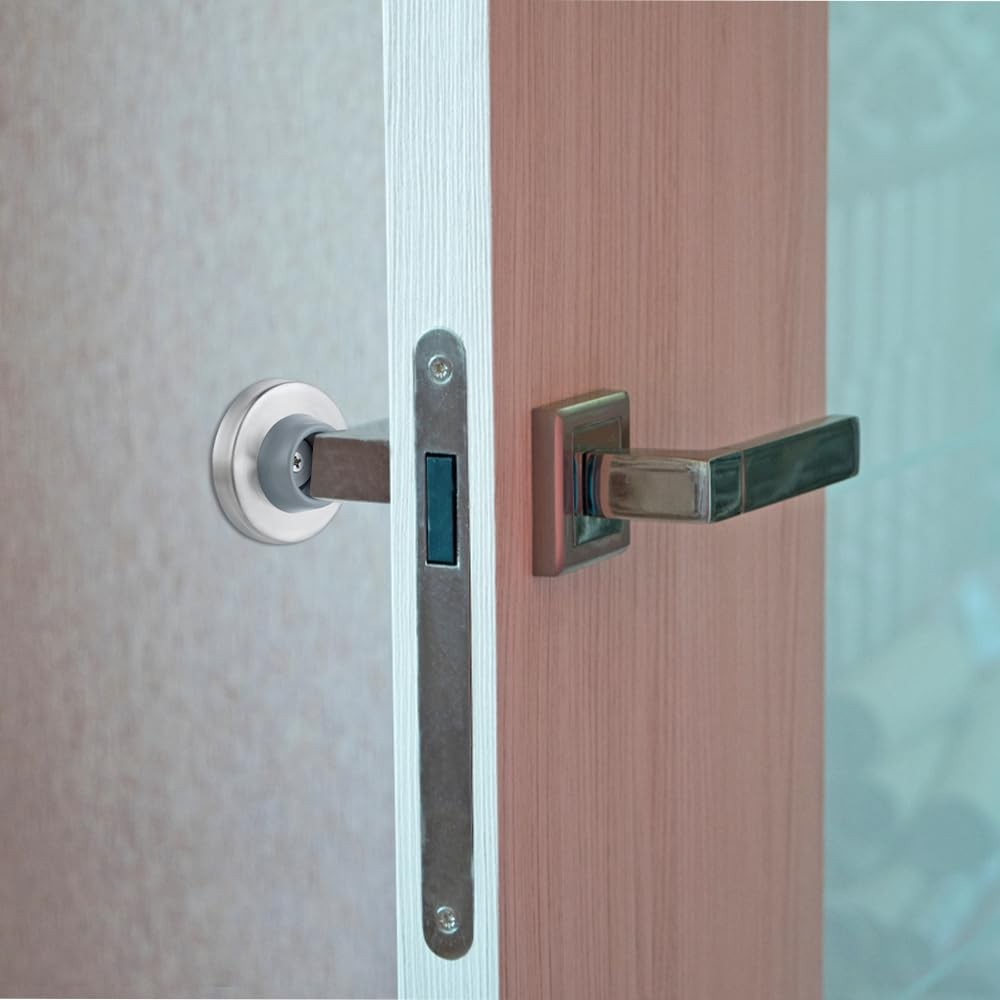 6pcs Concave Wall Door Stopper Bumper Stop Mount Protector Gray