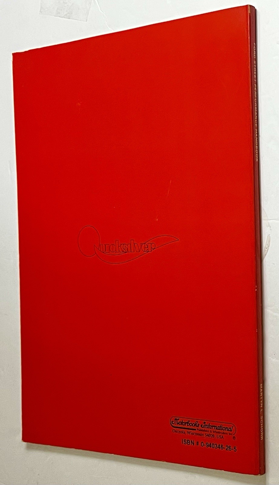 VTG Quicksilver How To Series Ford Street Performance Handbook Martyn Schorr SC