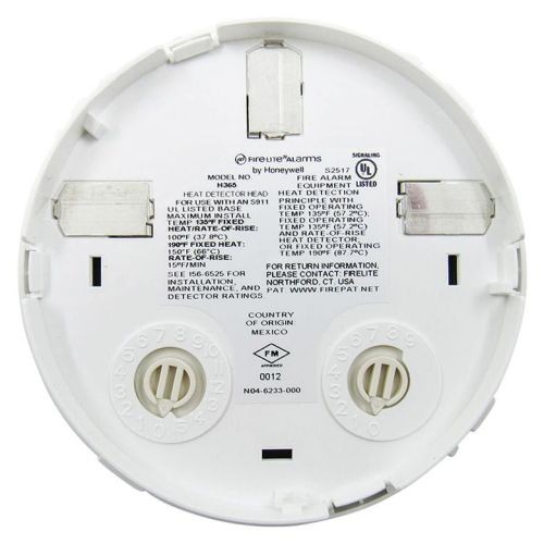 Fire-Lite H365 Fixed Temp (135F) Thermal Sensor (White)