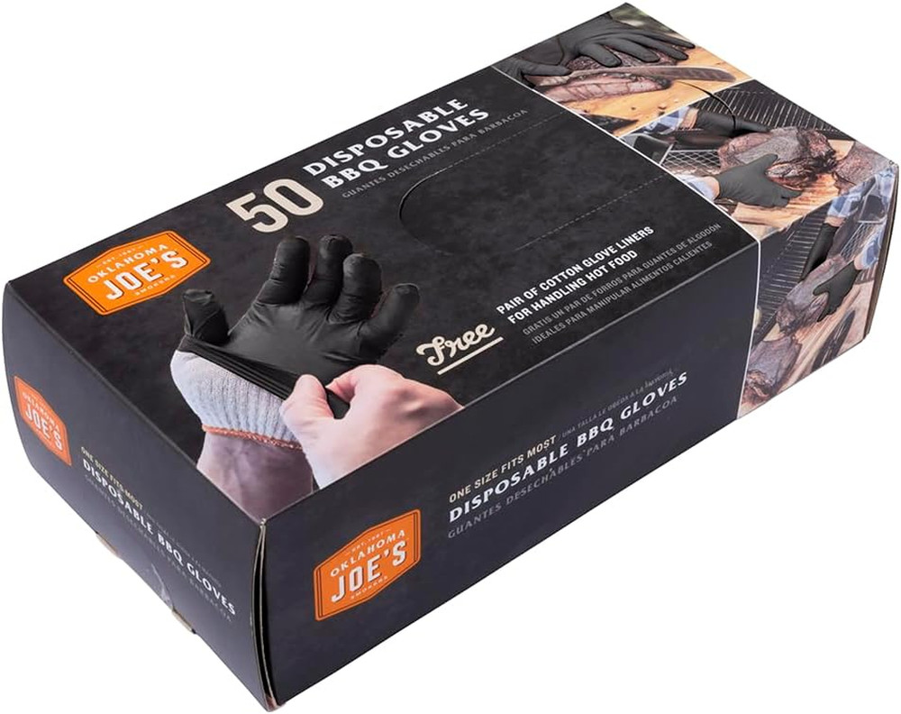 Oklahoma Joe'S Disposable BBQ Gloves, Plain, 50-Count
