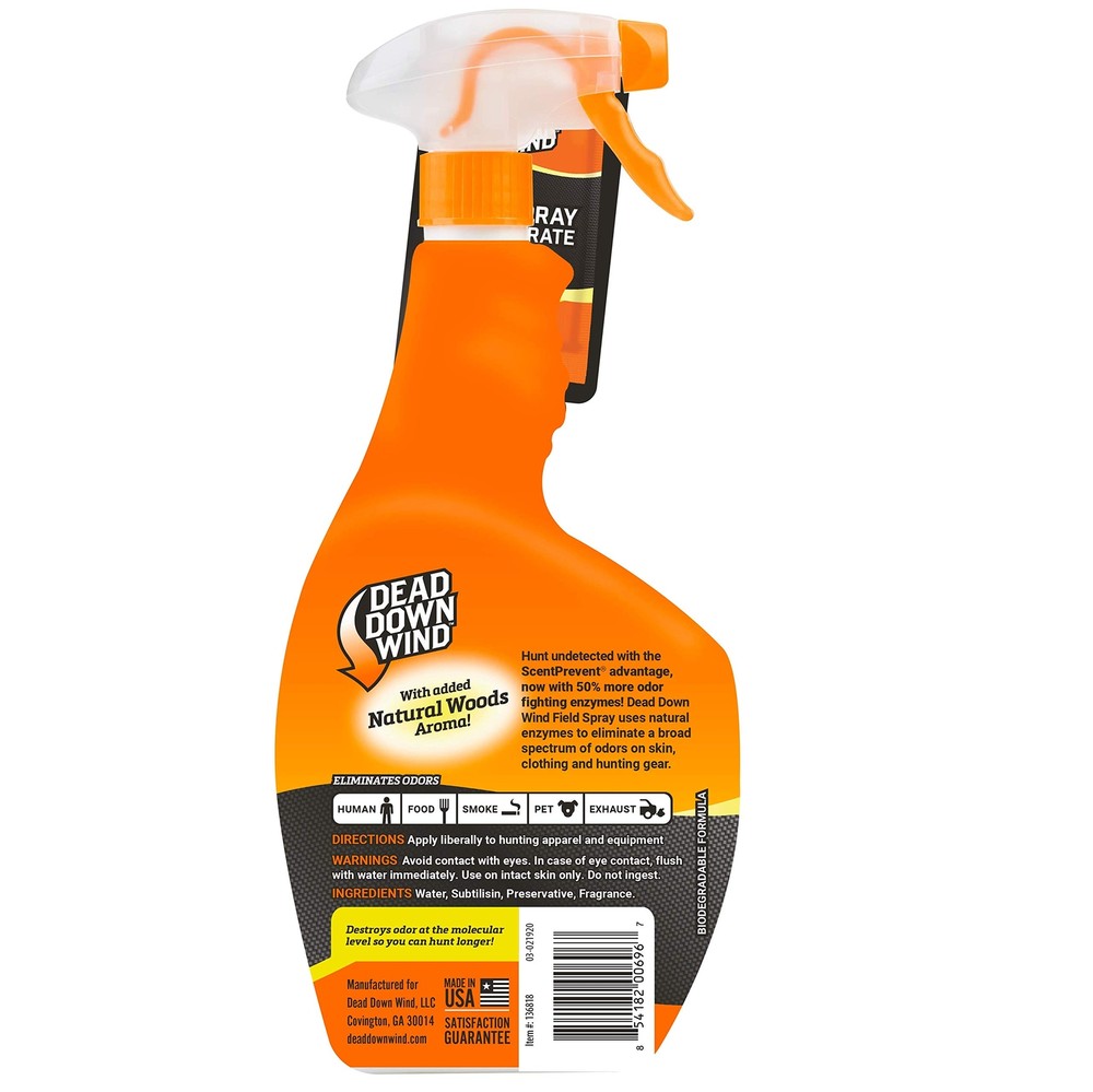 Dead Down Wind Evolve Field Spray 32 oz 3 Pack Scent Elimination for Hunting