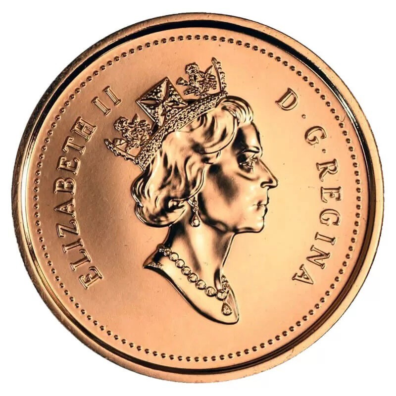 Canada 2003 1-Cent Maple Leaf Twig Penny Coin BU