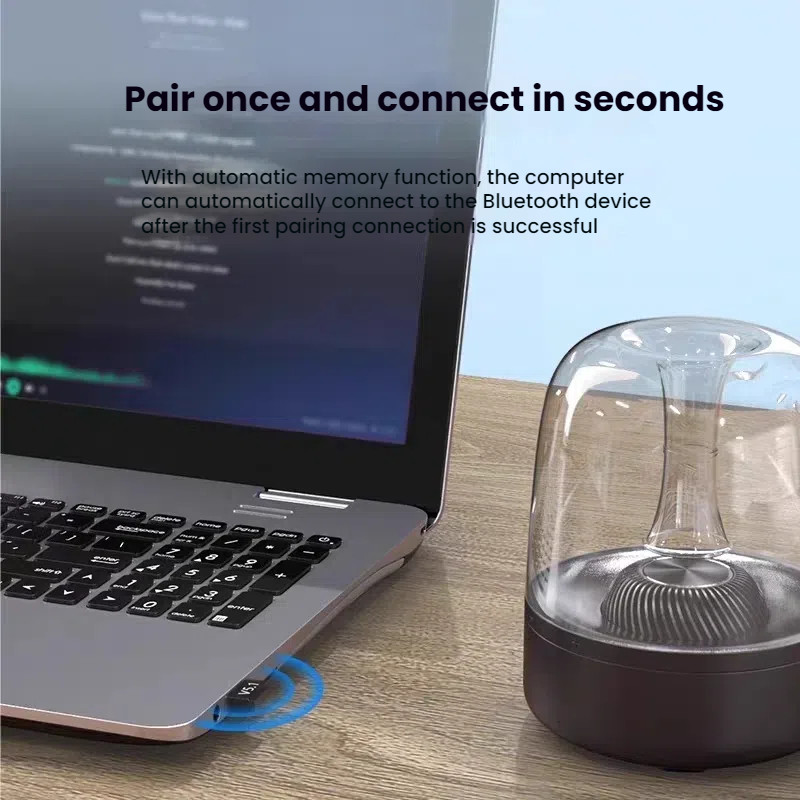 USB 2.0 Bluetooth 5.1 Adapter for PC Laptop Wireless Dongle Transmitter Receiver