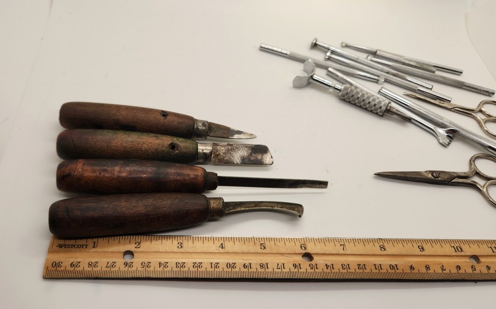 Vintage Craftool Co Hand Tools Leather Hand Tools Hyde Scissors Needles