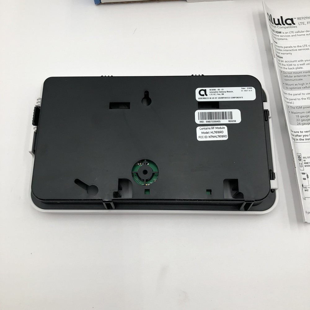 Alula Interactive Gateway Module RE929X-00-01 LTE VZ, Flex, SN Gateway Module