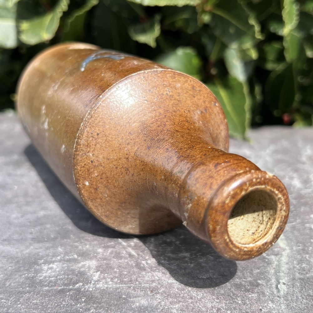 Old Fashioned Salt Glazed Caley Antique Ginger Beer Bottle Old Rustic Tableware