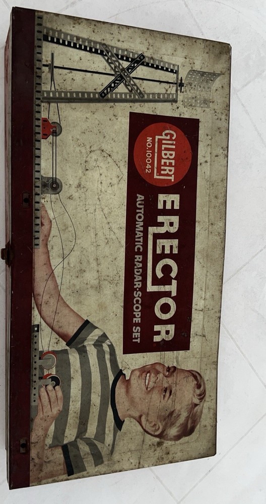 A C Gilbert #10042 Erector Automatic Radar Scope Set 1950's Incomplete 25 Pc