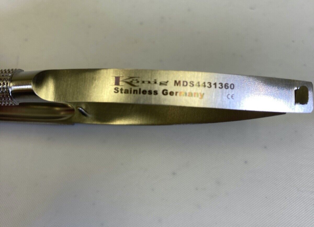 Konig Medline MDS4431360 Jacobson Micro Scissors 60° Blade Angle Sharp Fine CVOR