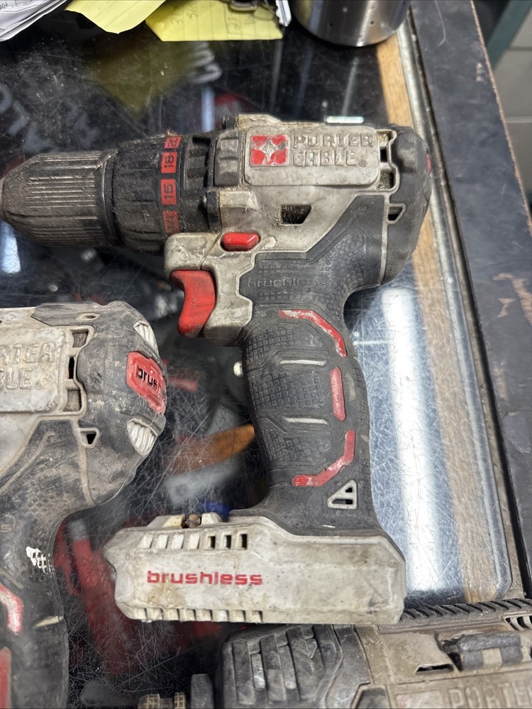 Porter Cable 20v Combo Set Circ Saw Drills Impact Light Battery UNTESTED