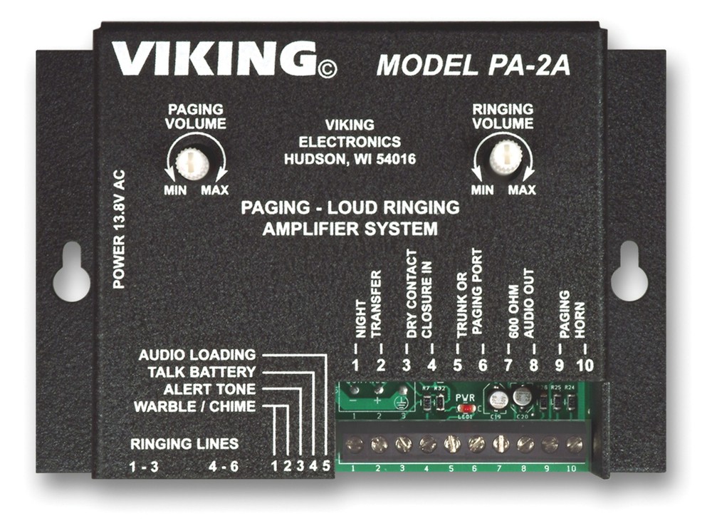 Viking Electronics - PA2A - Viking Electronics Paging Amplifier Loud Ringer
