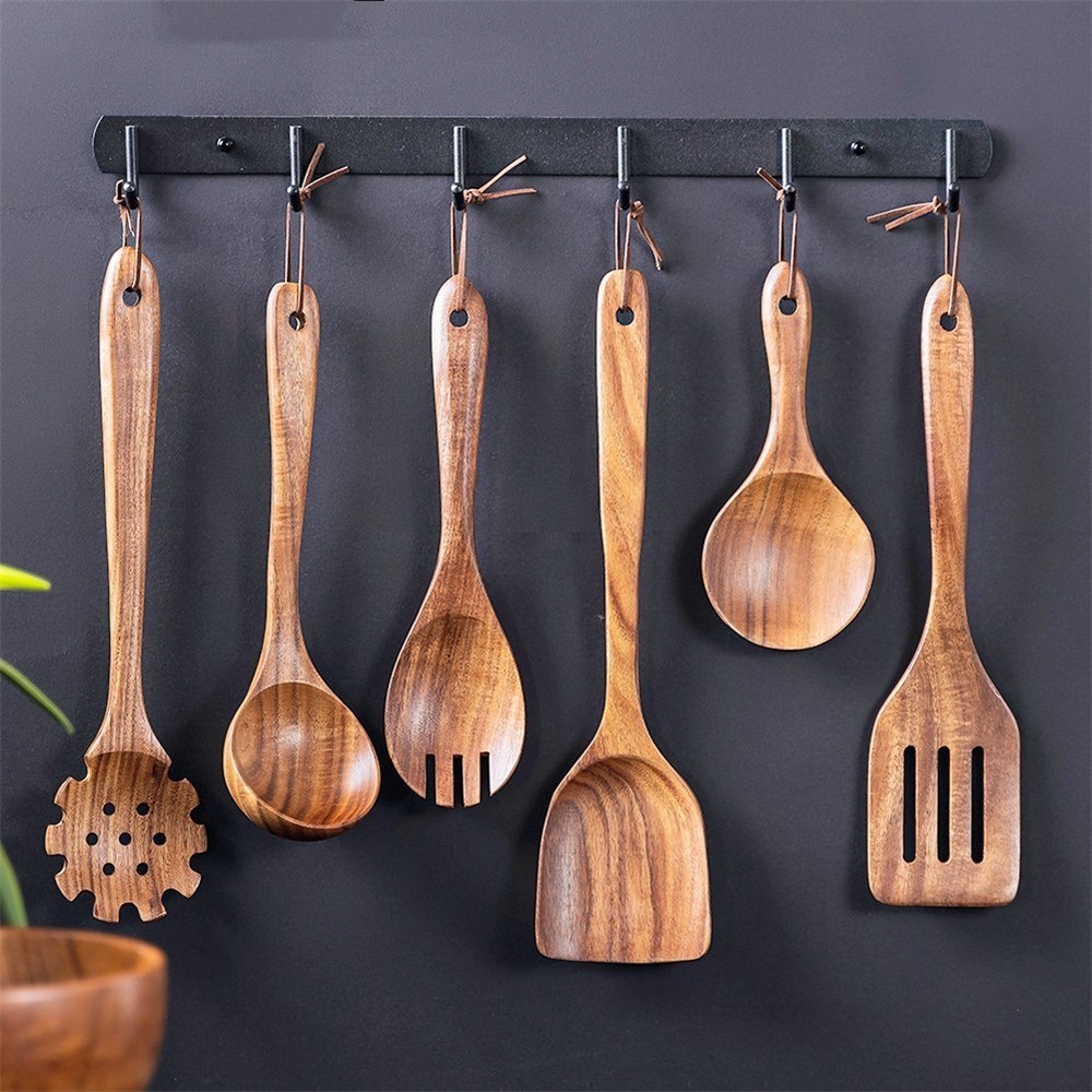 Wooden Spoon Tableware Colander Spatula For Kitchen Tool Cooking Utensils