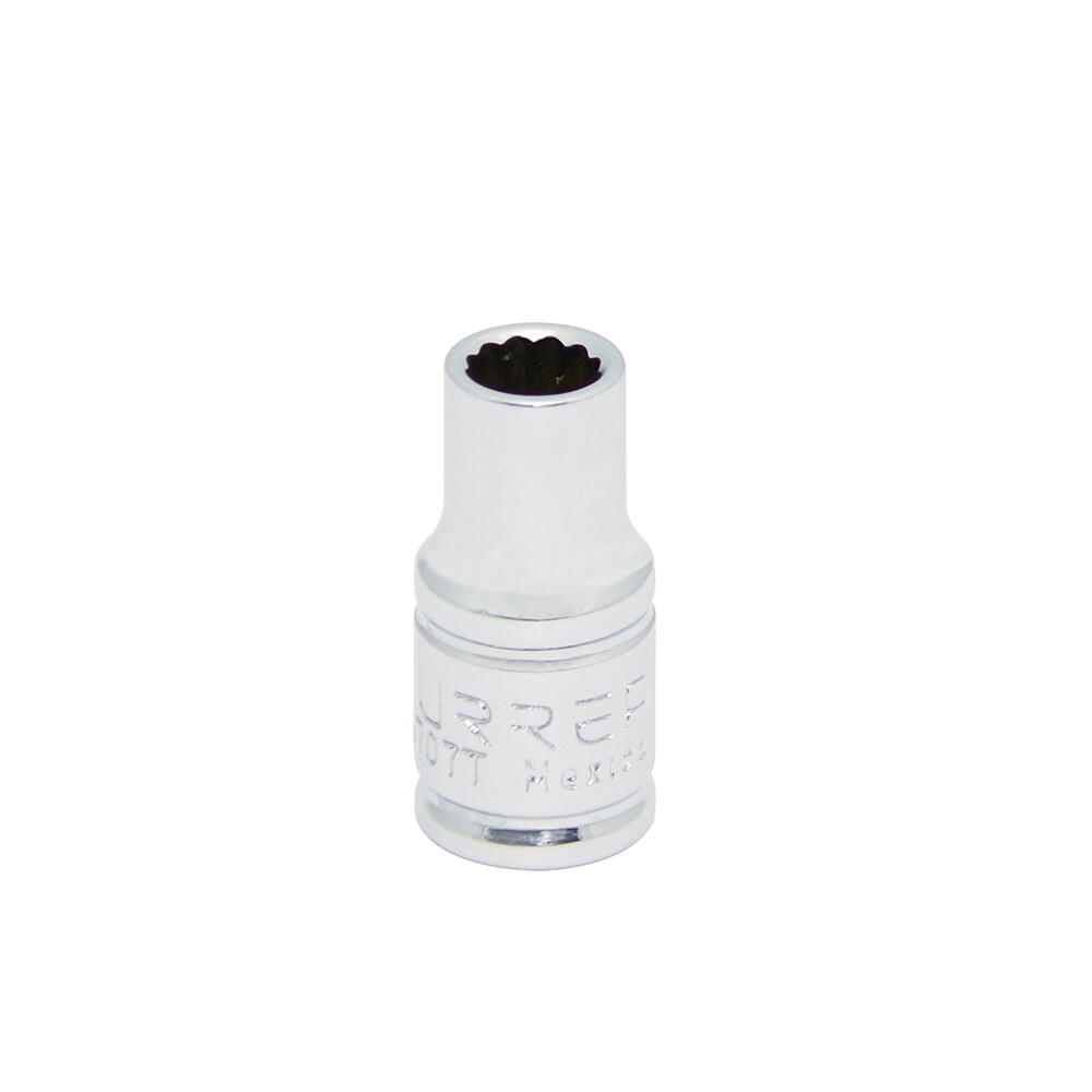 URREA 4706T 1/4" Drive Chrome Standard Socket 12 Point 3/16"