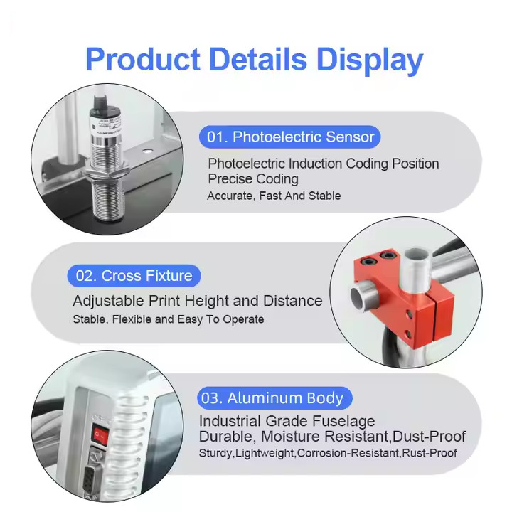 12.7mm automatic online inkjet printer does not include conveyor printing code