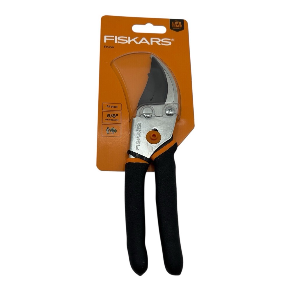 Fiskars 5/8” Bypass Pruning Shears Garden Clippers Hand Pruner NEW