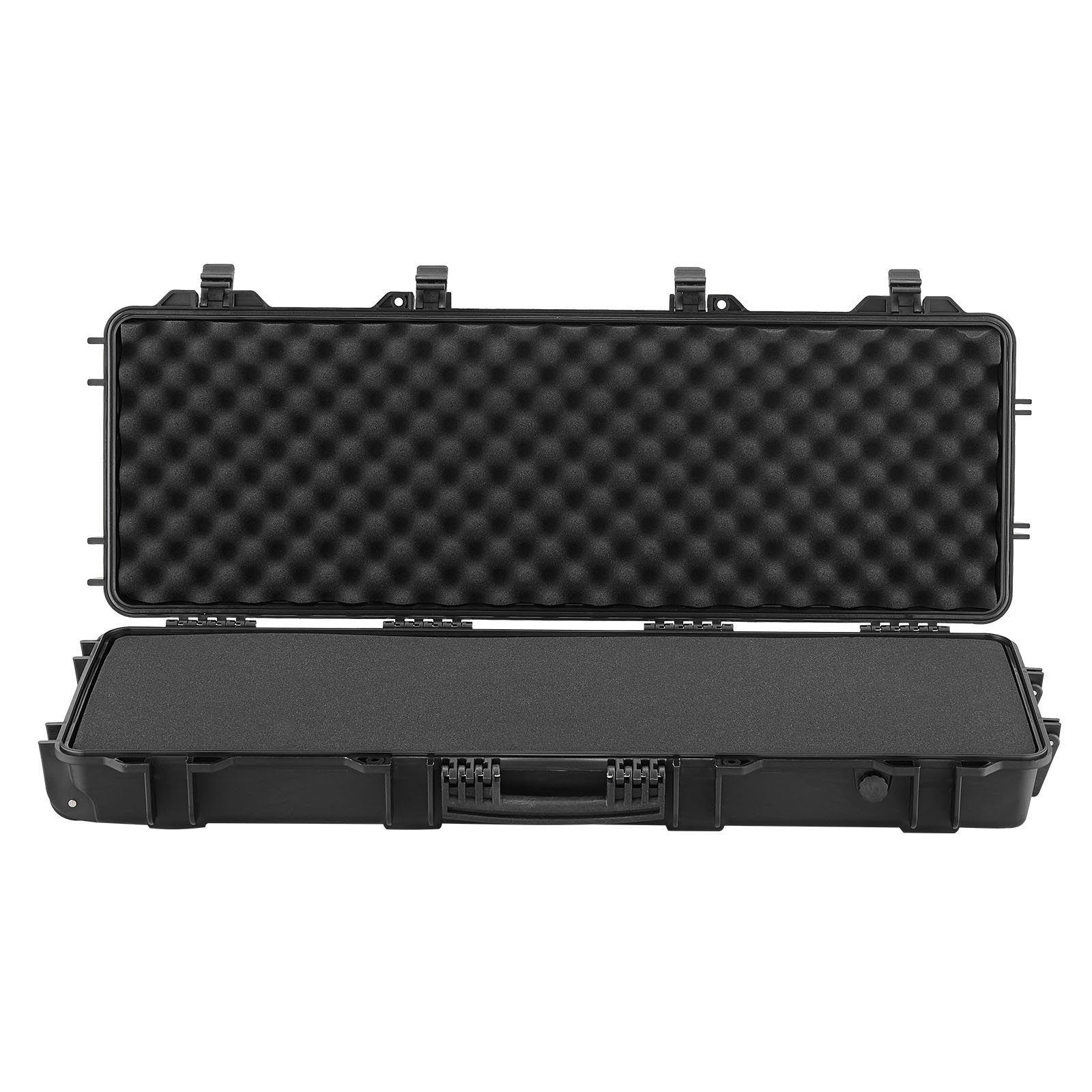 Uimoso Hard Rifle Case IP67 Waterproof Gun Storage with Customizable Foam Black