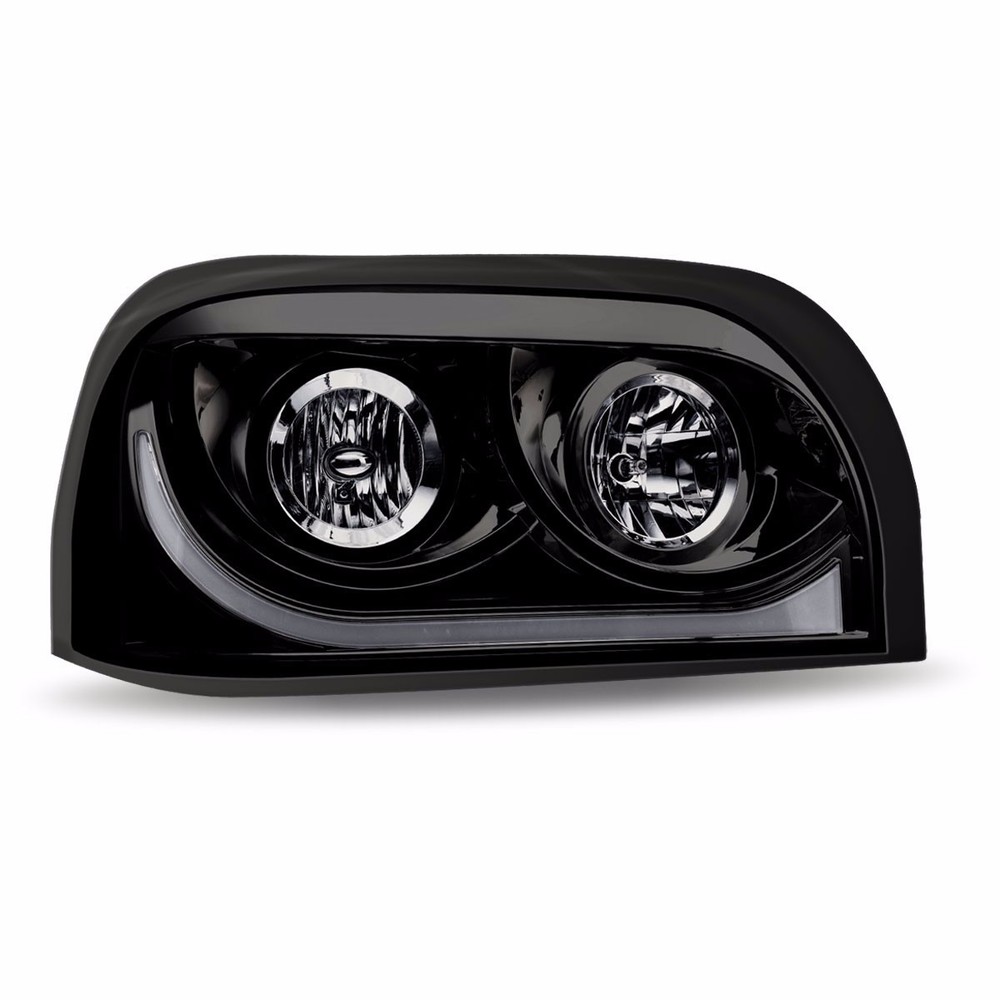 Freightliner Century "Blackout" Halogen Projection LED Headlight- Passenger Side