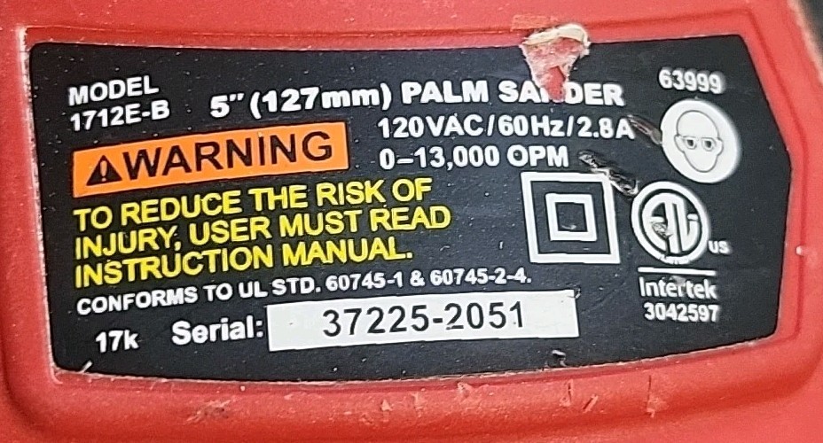 BAUER TOOLS 1712E-B (PSL032336) Tool Only