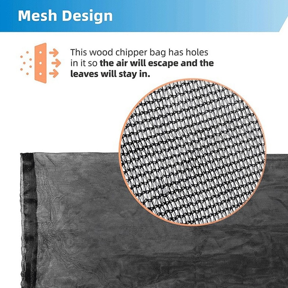 Universal Nylon Wood Chipper Replacement Bag Efficient Leaf Collection UOWY