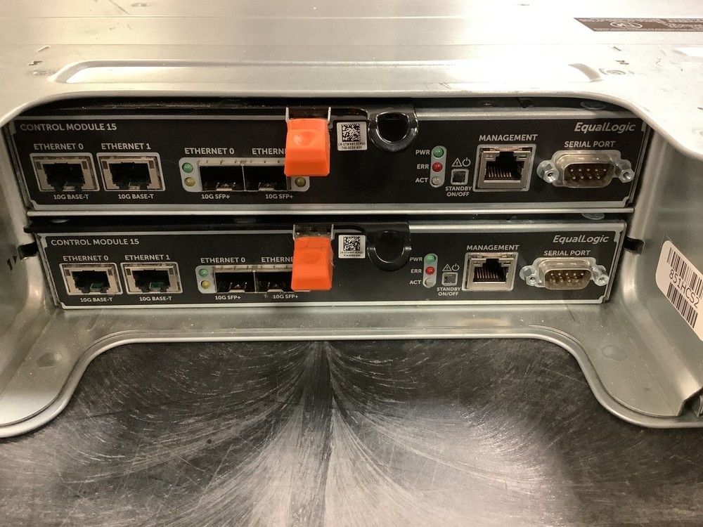 DELL EQUALLOGIC PS6210XV 24-BAY 2.5" STORAGE ARRAY WITH 2x TYPE 15 CONTROLLERS