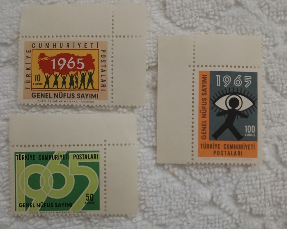 TURKEY - SCOTT #167 - 69 - 1965 CENSUS - MNH