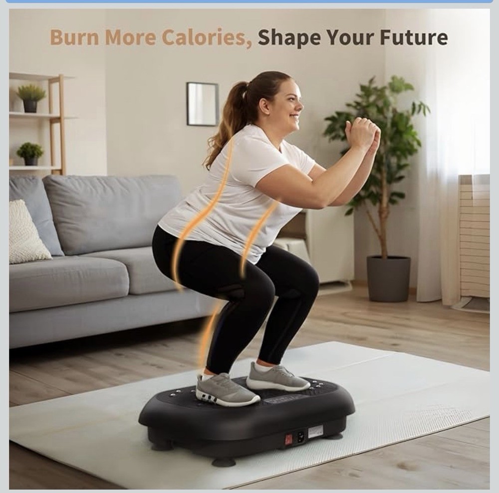 BTXON Oscillating Vibration Plate Remote Control Touch Screen Magnet Massage