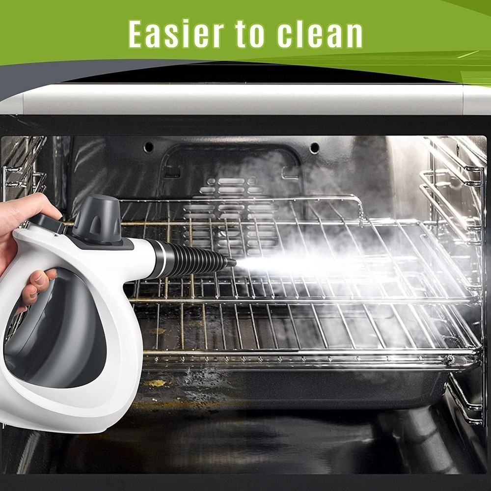 Pressurized Handheld Multi-Surface Natural Steam Cleaner with 12 pcs Accessor...
