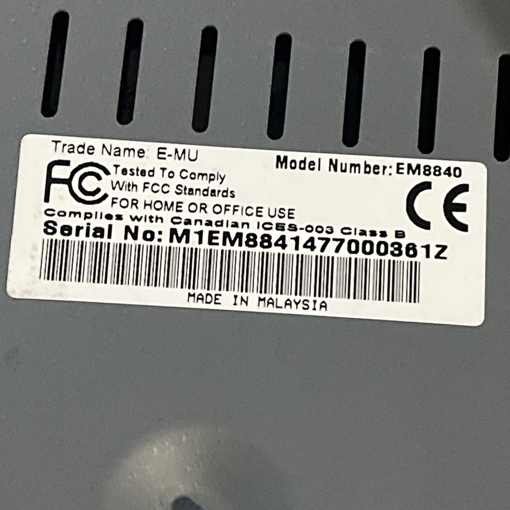 CREATIVE PROFESSIONAL E-MU 1820 DIGITAL AUDIO SYSTEM