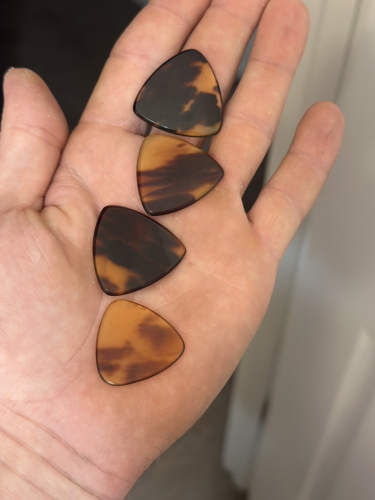 Authentic Shell Guitar Picks - These Are Handmade Custom Picks