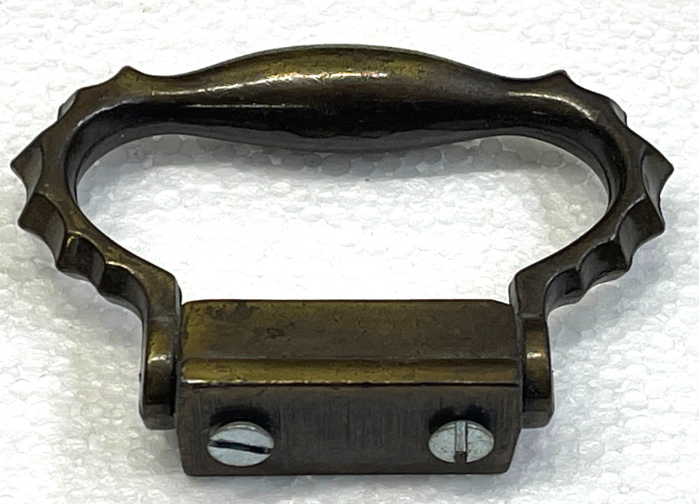 Antique Bracket Clock Top Handle 2 3/4" Wide 2" High