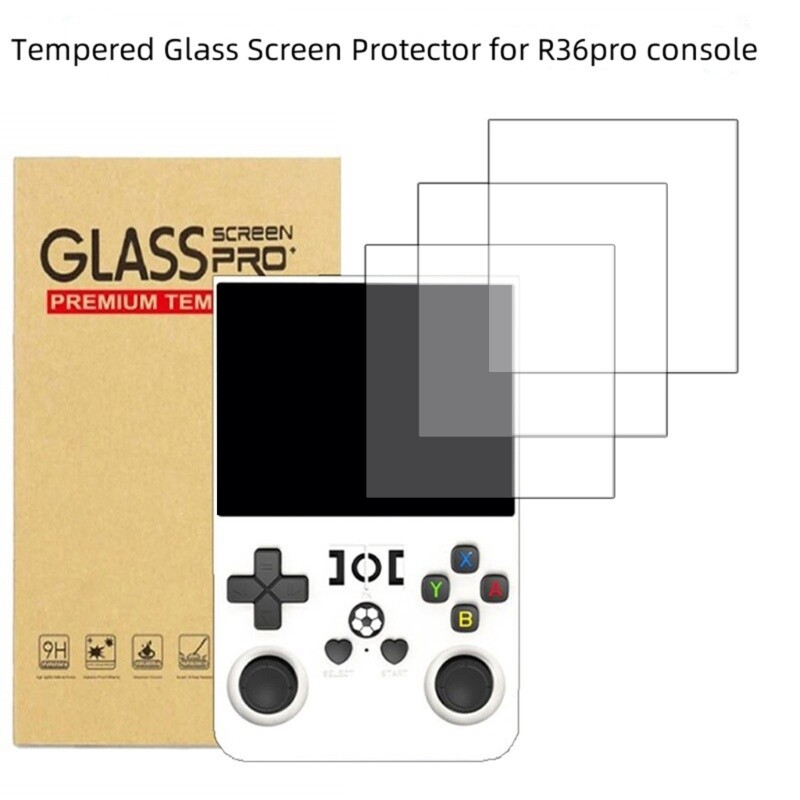 Tempered Glass Screen Protector Shield for R36Pro Handheld Console Antiscratch