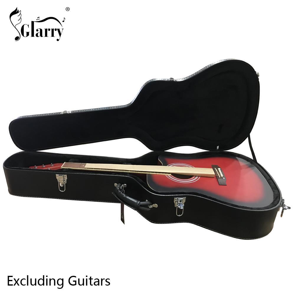 41" Flat Surface Simple Style Artificial Leather Acoustic Guitar Hard Shell Case