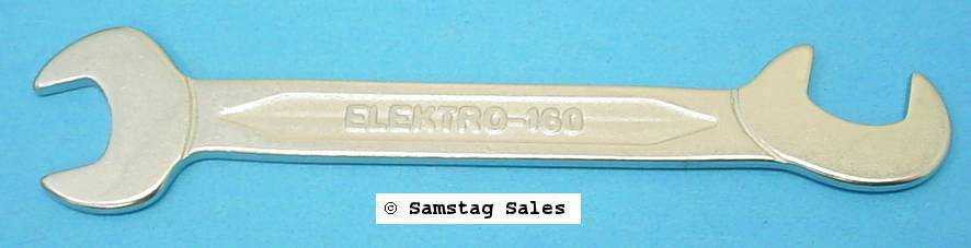 Carl Walter Germany 160-14 Thin Jaw Double Open End Spanner 14mm with Offset