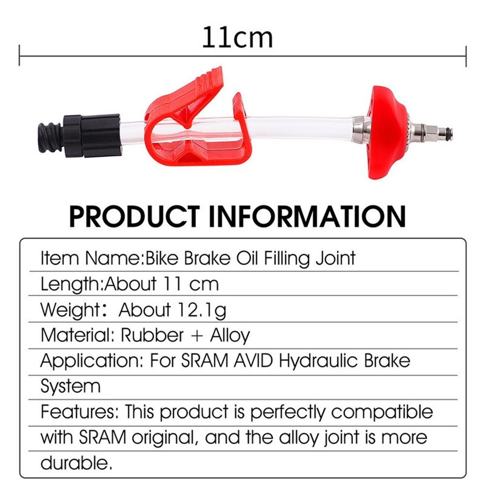 User Friendly Bicycle Bleeding Hose Tool for SRAMAVID Hydraulic Brake System