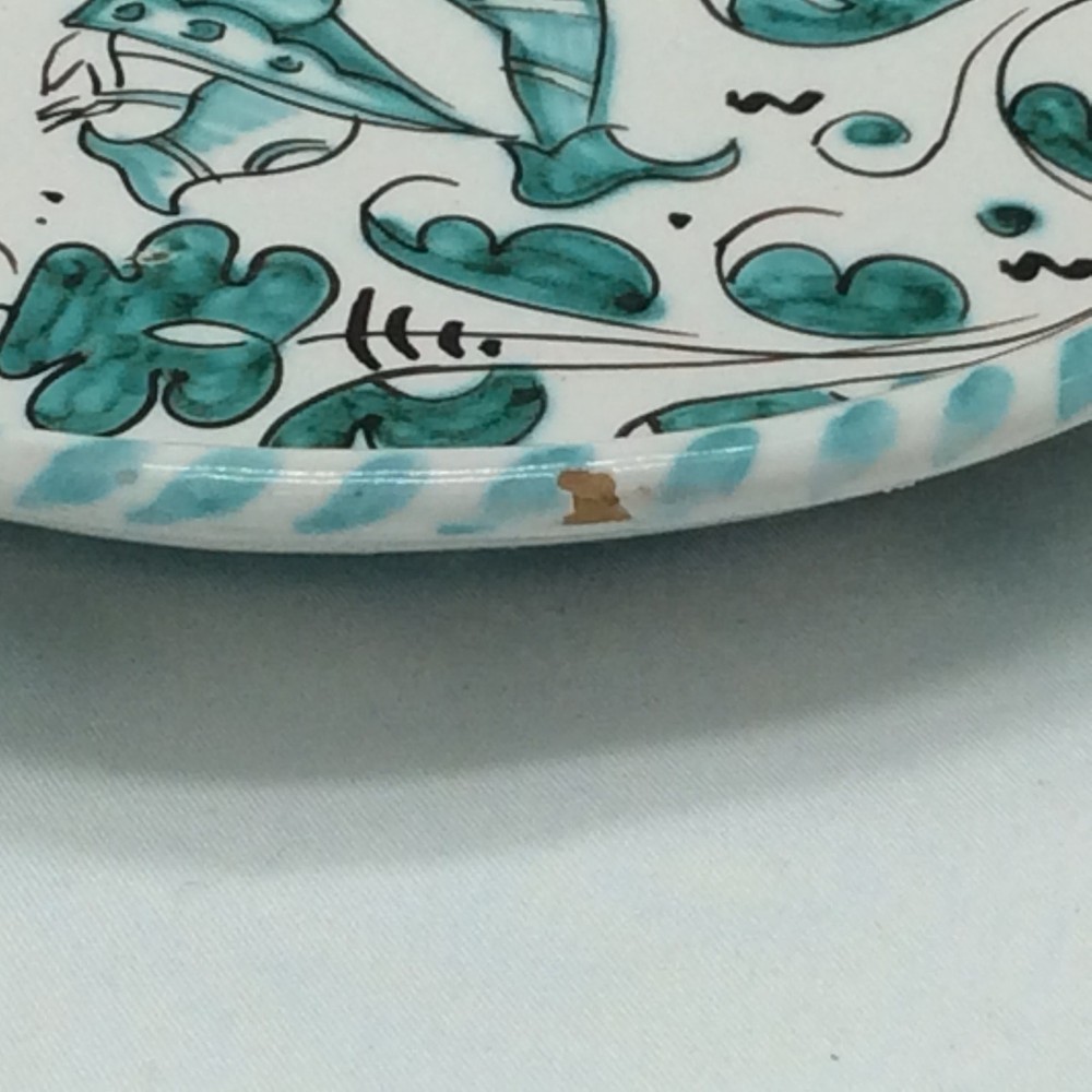 Pleasant Valley "Majolica" Ceramic oil and vinegar Serving Set