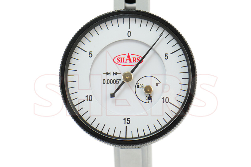 Shars 0.060" Swiss Type Horizontal 1.5” Dial Test Indicator Graduation .0005" !]