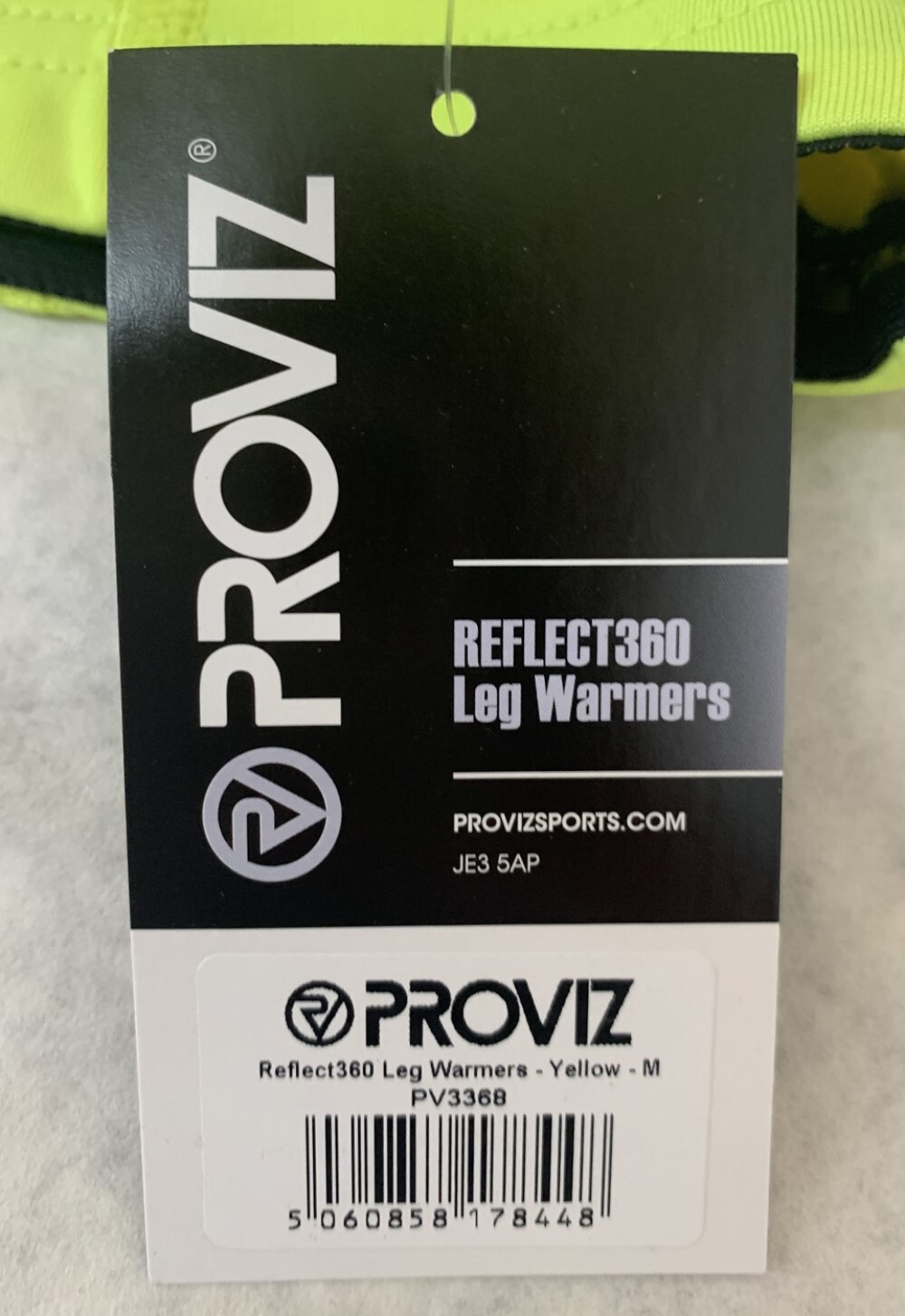 Proviz PV3368 REFLECT360 Reflective Leg Warmers in Yellow Choose Size