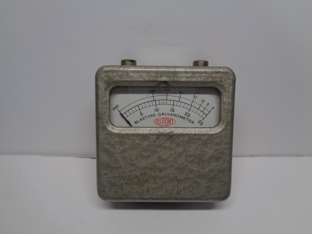 Vintage Dupont Galvanometer with Leather Case UNTESTED