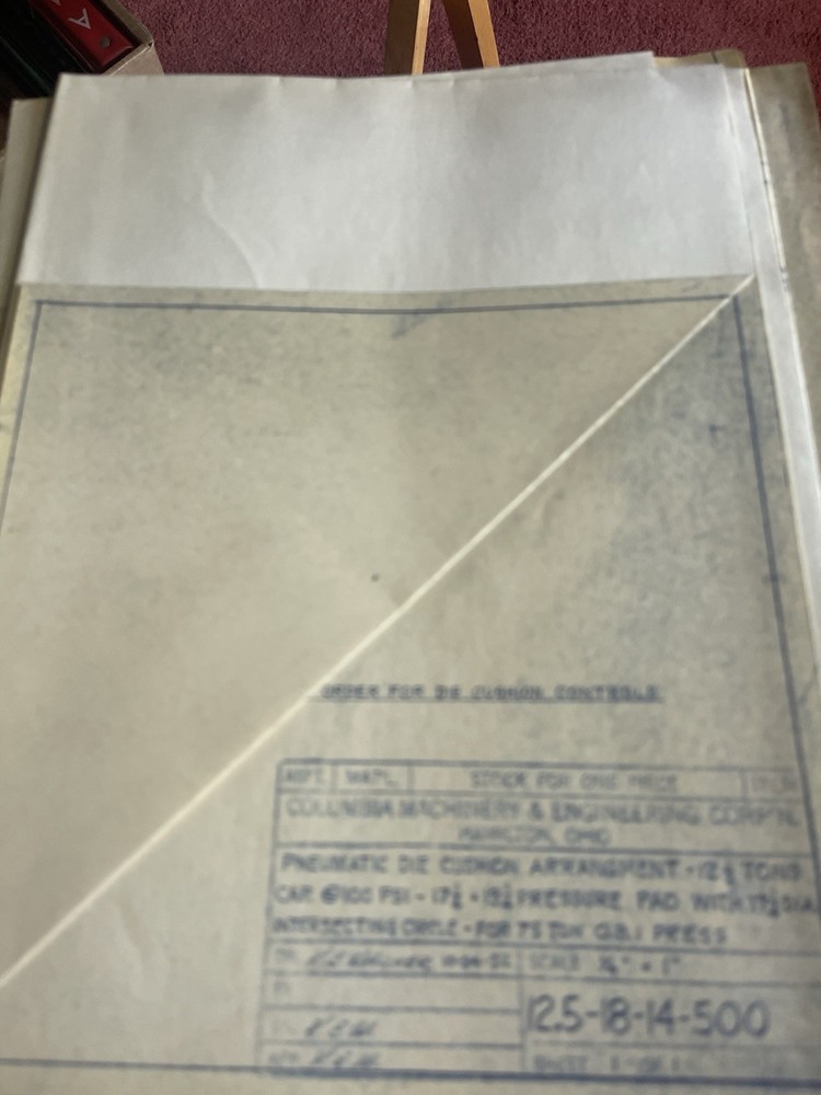 Colombia Machinery & Engineering Corp. Operating Instructions /Maintenance DATA