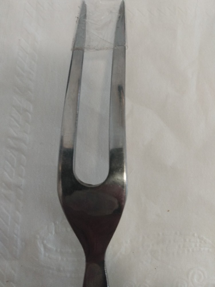 Old Butterscotch Serving Fork 1930s Bakelite Handle