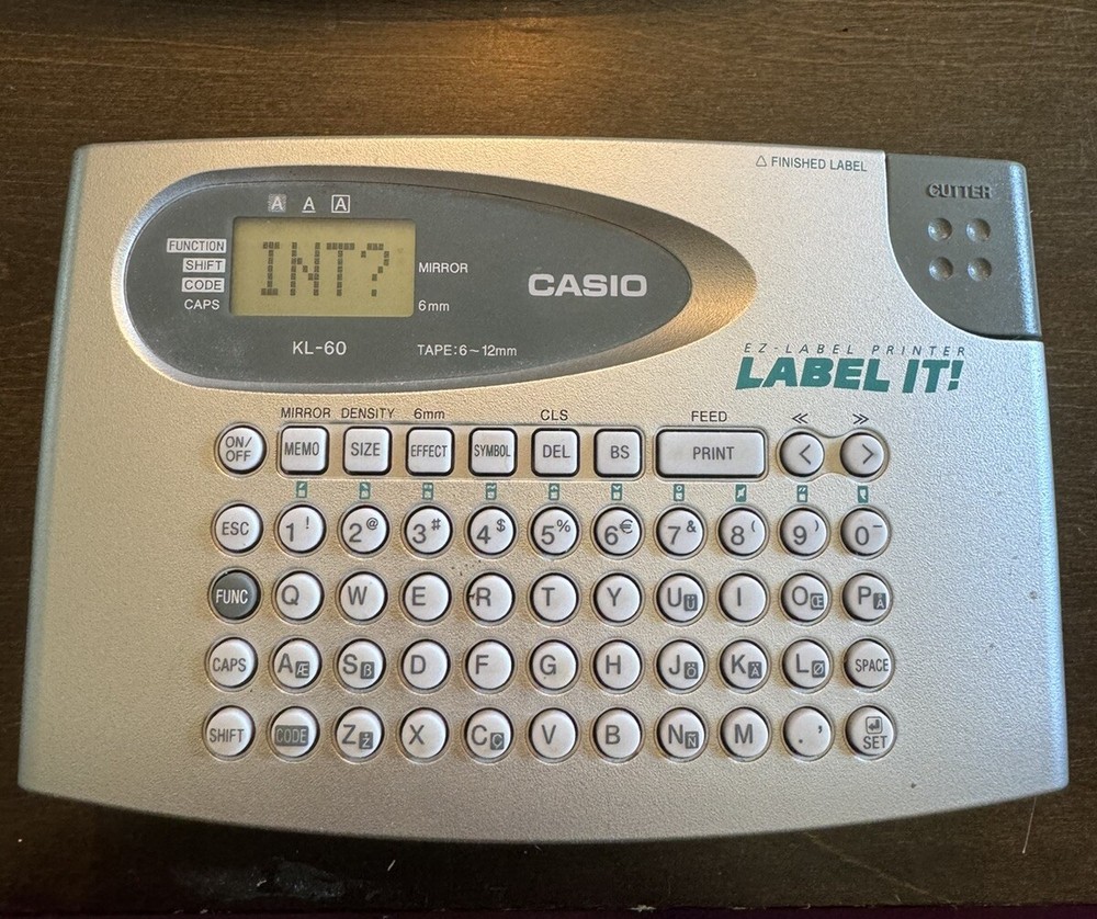 Casio KL-60 Label it! EZ-Label Printer Plus Label Maker With Labels Tested