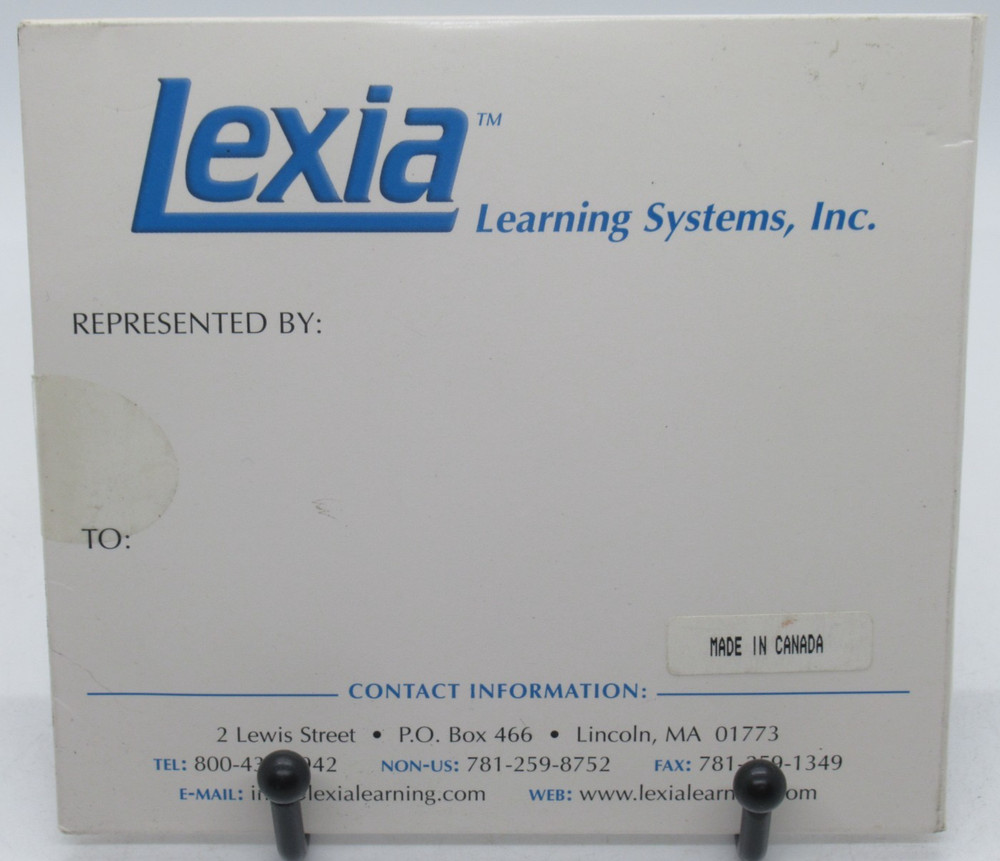 VINTAGE LEXIA LEARNING SYSTEMS INTERACTIVE DEMO DISK, PHONICS,TESTS + WIN/MAC