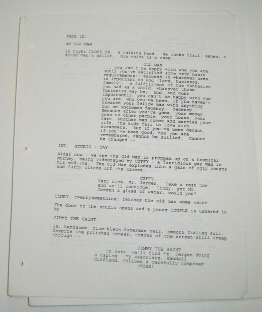 Things to Do in Denver When You're Dead Script Screenplay By Scott Rosenberg