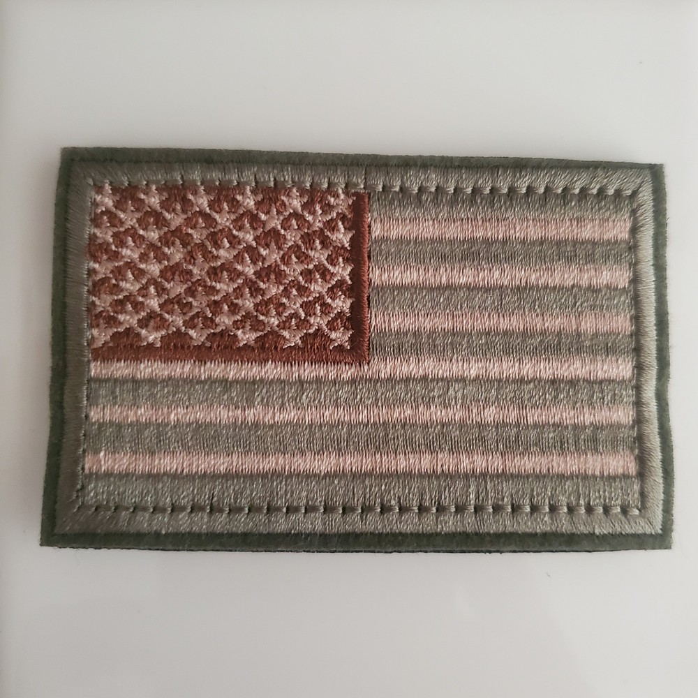 GREEN AMERICA FLAG  Tactical Morale Patch Hook and Loop