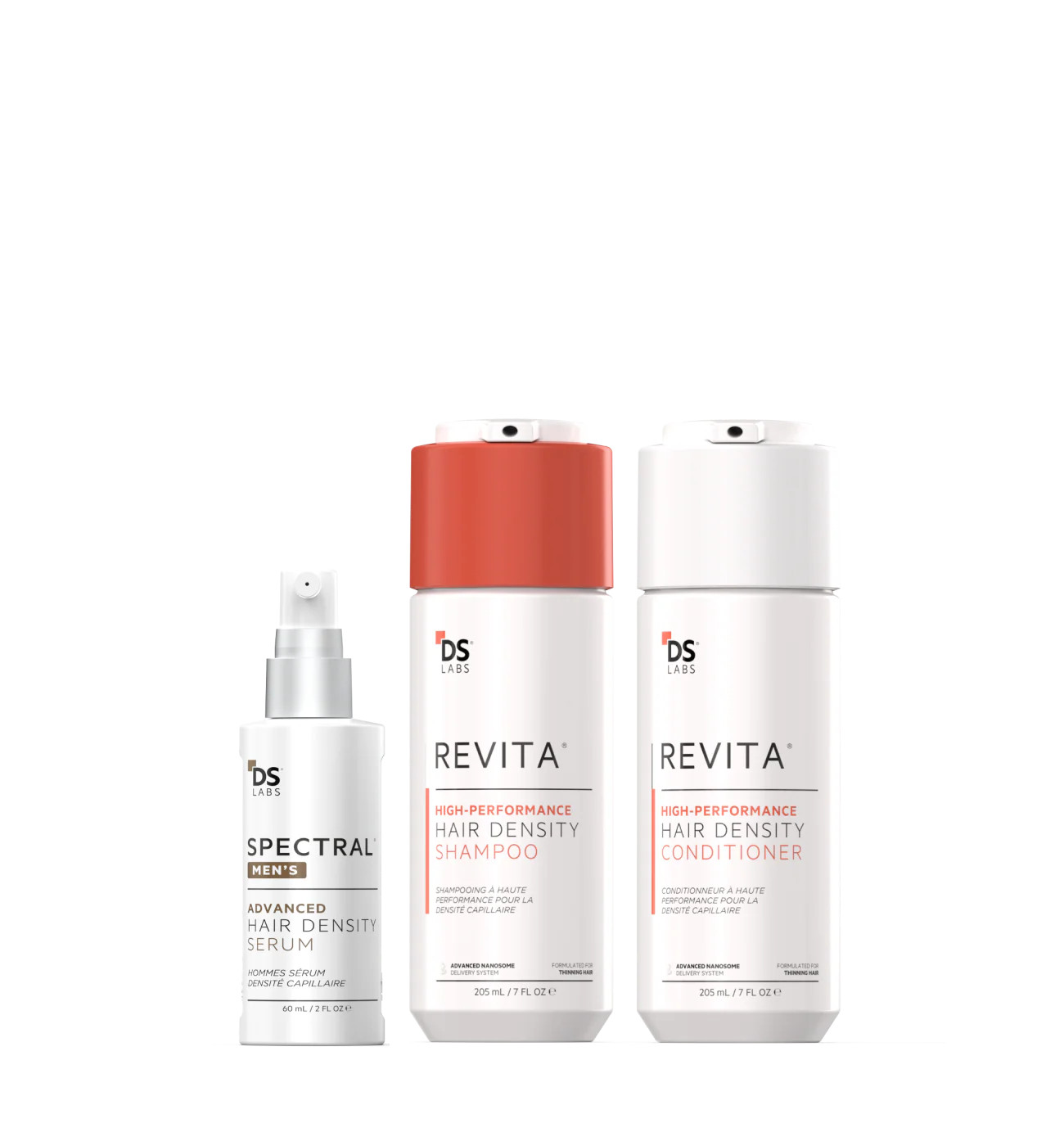 Men's Hair Loss Kit by DS Laboratories Including Revita S&C and Spectral DNC-N